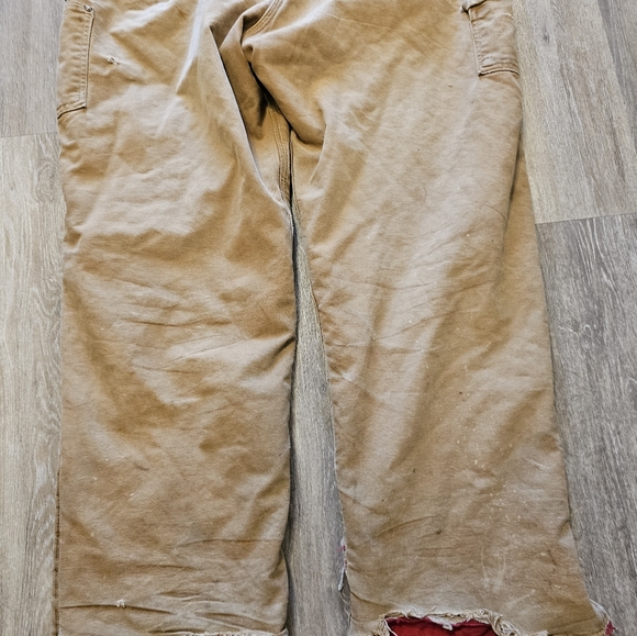 Carhartt bibs khacki tan insulated 48x34 - Picture 15 of 16